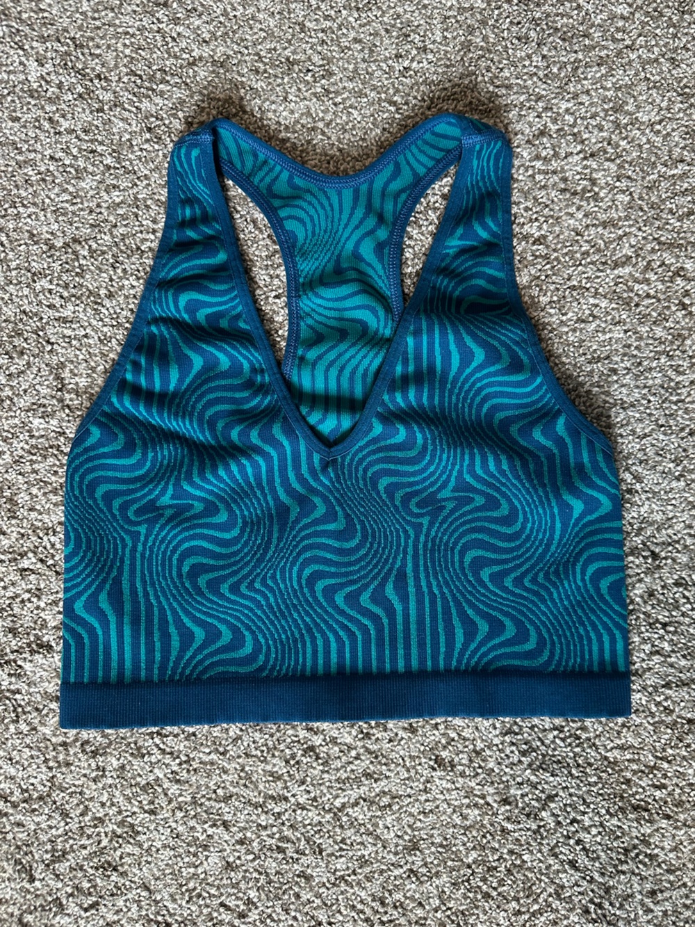 Free People Movement Jacquard Free Throw Crop Top - Size Large